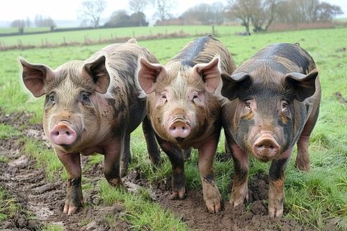 家禽家畜生态土猪摄影图片资源探索